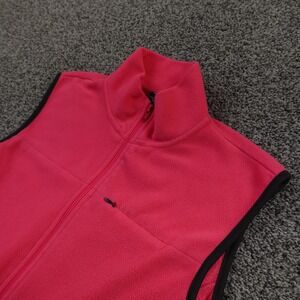 VTG GAP Vest Womens M Pink Full Zip Fleece Jacket Outdoor Layering Cozy‎ 90s Y2K